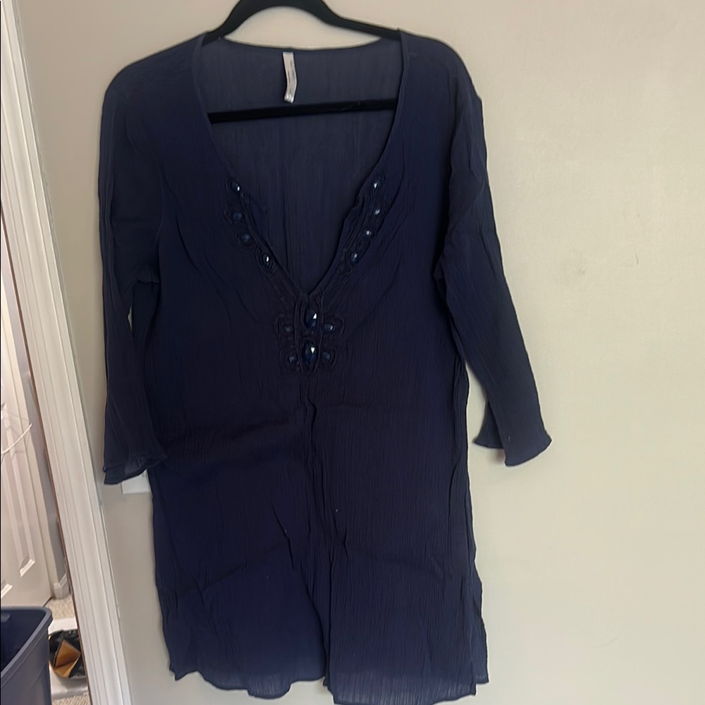 Old Navy Navy Blue Swim Coverup